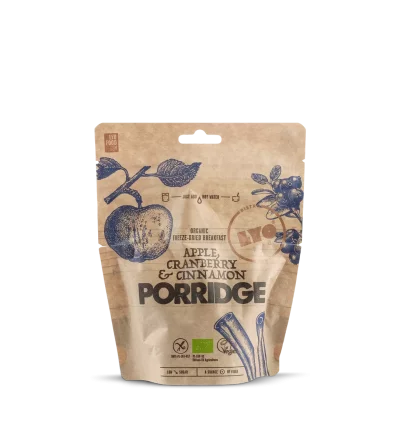 LYO Овесена каша с ябълки, червени боровинки, канела и чиа 270g