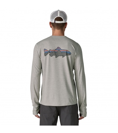 Блуза Patagonia Long-Sleeved Capilene Cool Sun Shirt - Fitz Roy Trout 40+ UPF M's
