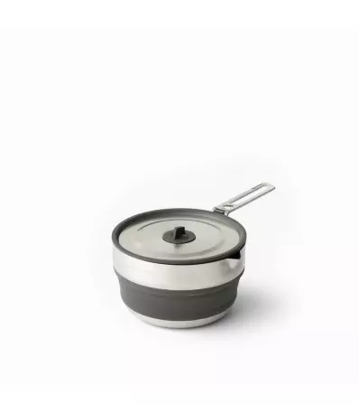 Съд за готвене Sea To Summit Detour Stainless Steel Collapsible Pot 1.8l